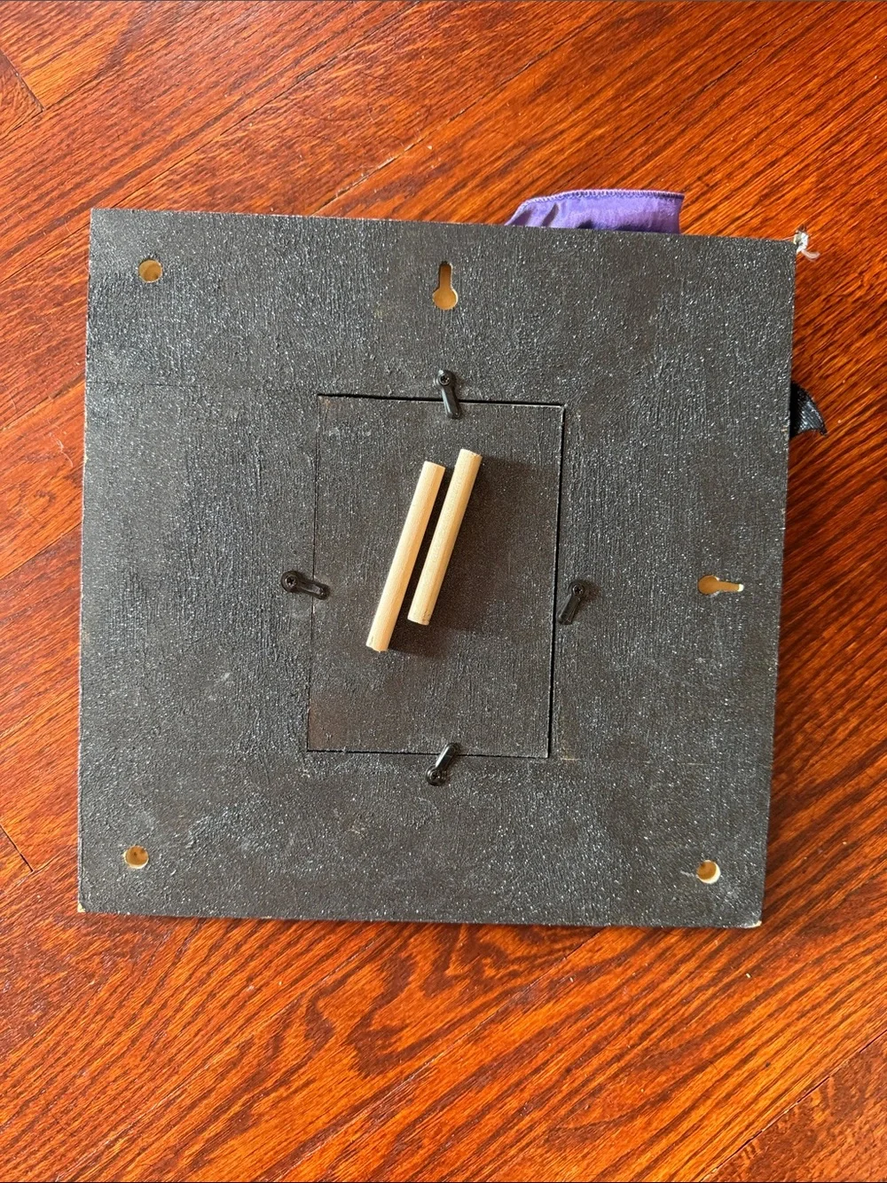 Purple Halloween Photo Frame with Decorative Bow 4x6